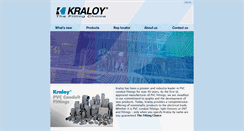 Desktop Screenshot of kraloyfittings.com