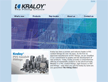 Tablet Screenshot of kraloyfittings.com